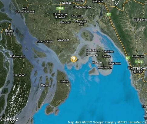 map: Beaches of Bangladesh