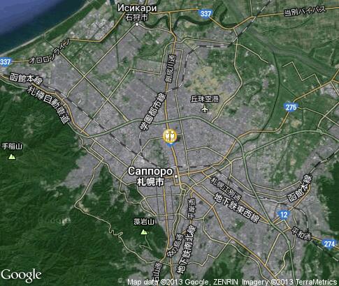 map: Christmass in Sapporo