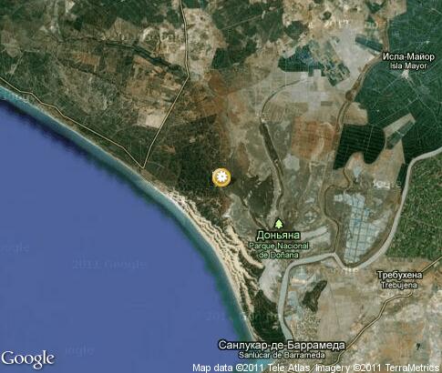 map: Donana National Park