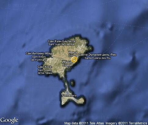 map: Ibiza, entertainment