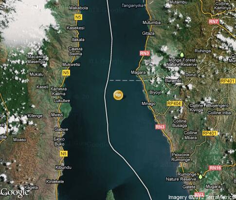 map: Lake Tanganyika