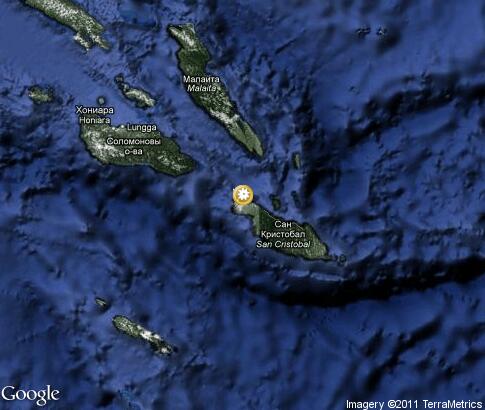 map: Nature of Solomon Islands