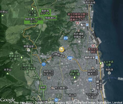 map: Night Beppu