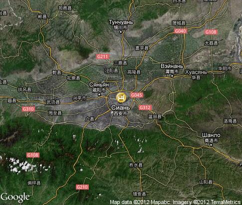 map: Shaanxi Hotels