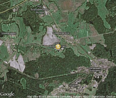 地图: Spasso-Borodino Convent