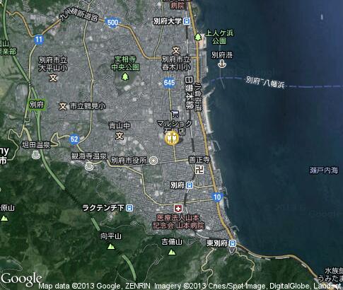 map: Sport in Beppu