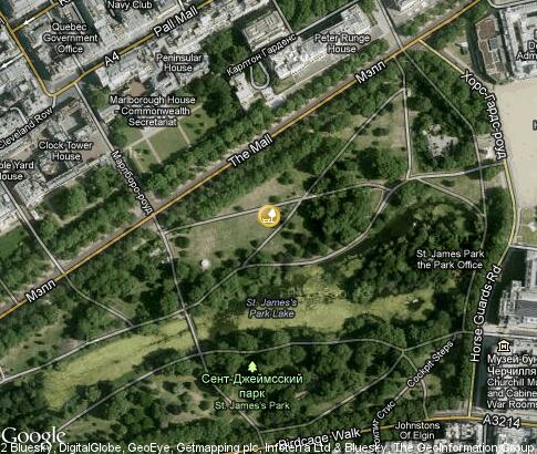 map: St James's Park 