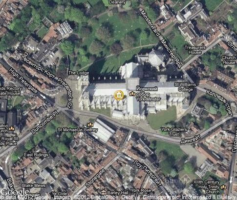 map: York Minster