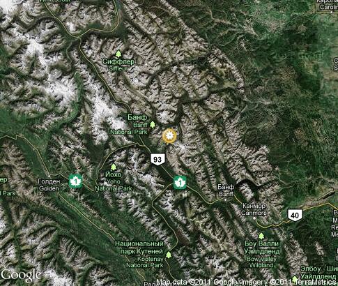 map: Banff National Park