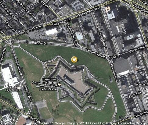 map: Fort George (Citadel Hill)