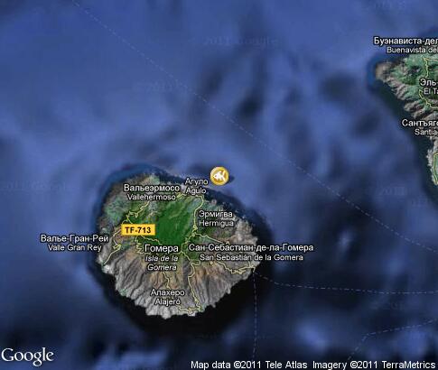 map: Diving, Gomera