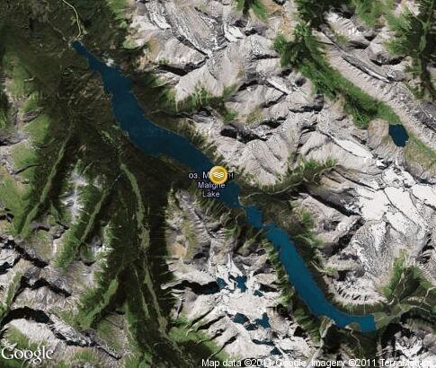 map: Maligne Lake