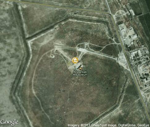 map: Mausoleum of Arystan-bab