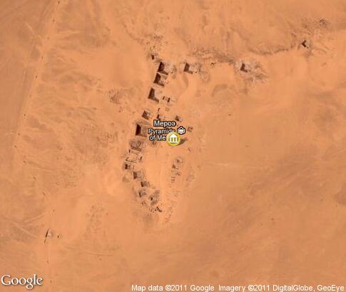 map: Nubian pyramids