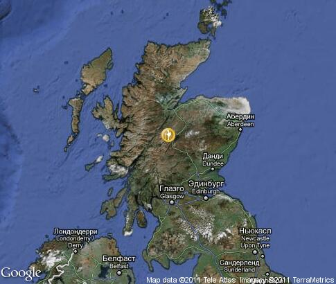 map: Scotland, tourism