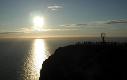 North Cape is one of the main attractions of Norway. From May 31 to July 31 one can observe midnight never-setting sun here