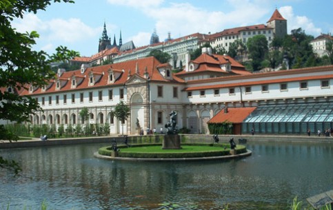 The first and most beautiful in Prague Wallenstein Garden is famous for the palace complex and a pond with goldfish