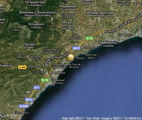 map: Costa Dorada