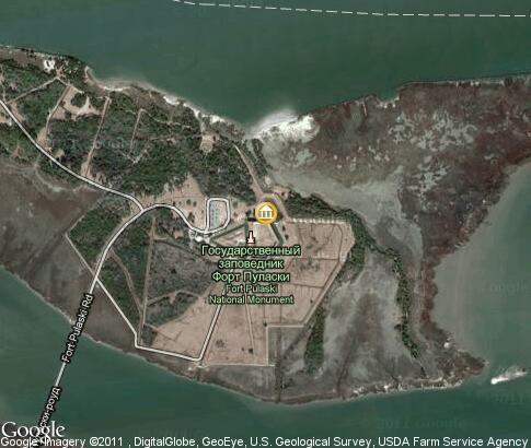 map: Fort Pulaski National Monument