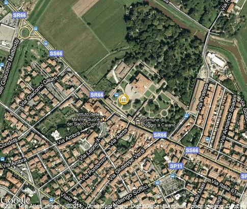 map: Villa medicea di Poggio a Caiano